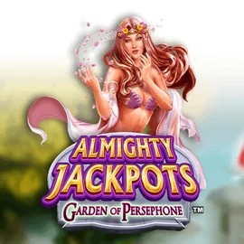 Enjoy Almighty Jackpots: Garden of Persephone by Novomatic – logo hosted on qbetting.com.nl