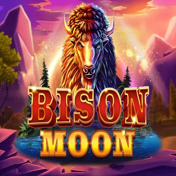 Bison Moon slot logo by Northern Lights Gaming at Qbet CasinoBison Moon