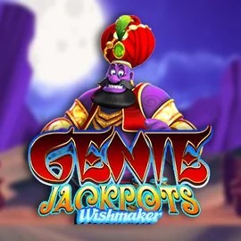 Genie Jackpots Wishmaker slot logo by Blueprint Gaming at Qbet Casino