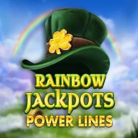 Rainbow Jackpots Power Lines logo – Jackpots by Red Tiger Gaming at Qbet Casino