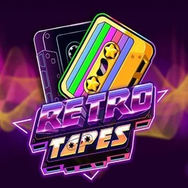 Logo of Retro Tapes from Push Gaming at Qbet Casino